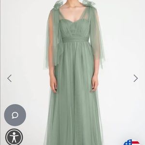 Jenny Yoo Annabelle Convertible dress in seaglass.